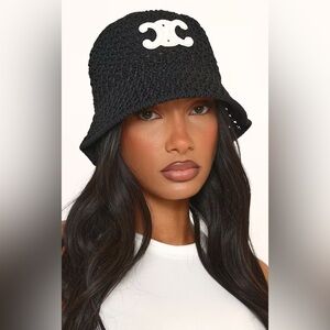 Fashion logo bucket hat